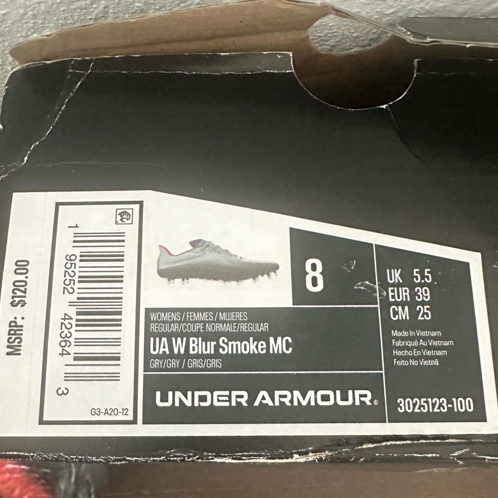 Under Armour Women’s Blur Smoke MC Football Cleats - Picture 7 of 7